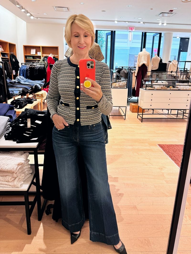 Black and white cardigan | J.Crew Try-on Haul