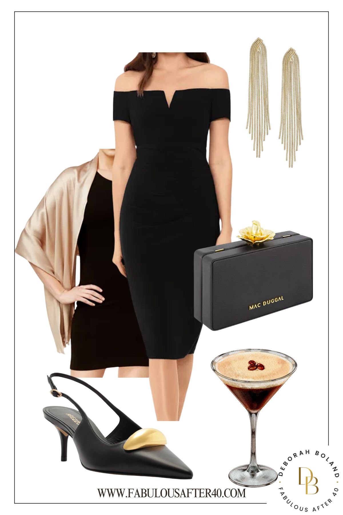 Black Velvet Cocktail Dress
