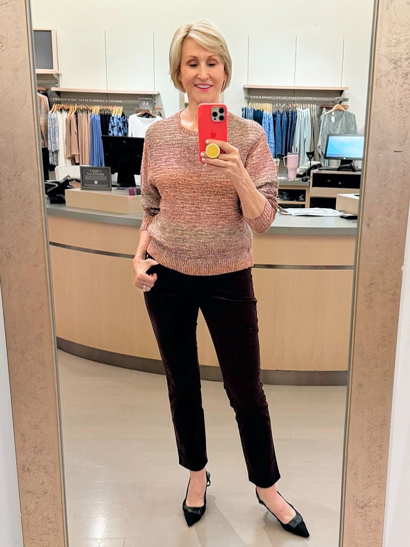 burgundy sweater jjill