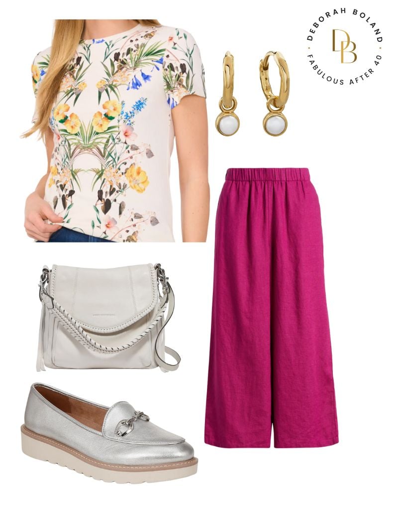 metallic loafers outfit