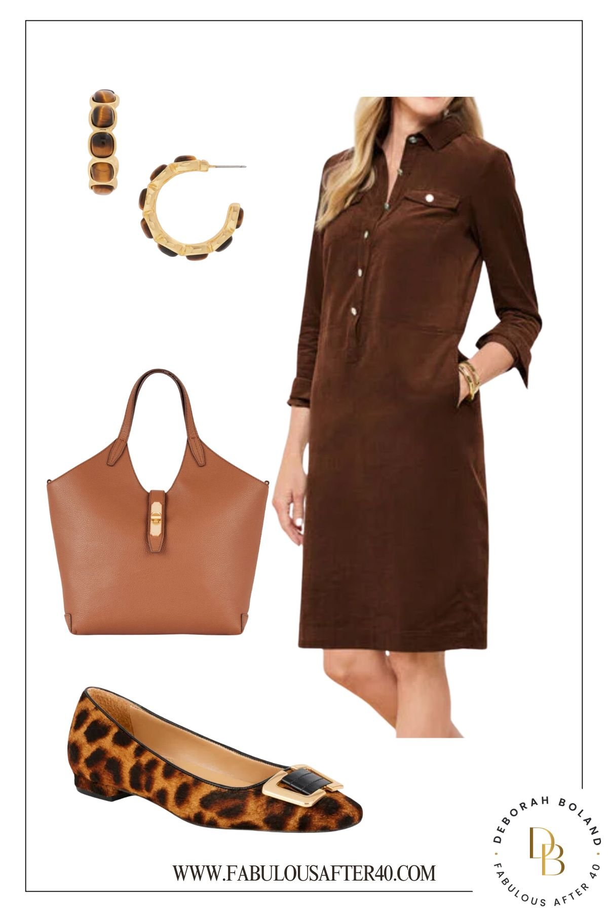 corduroy dress brown
