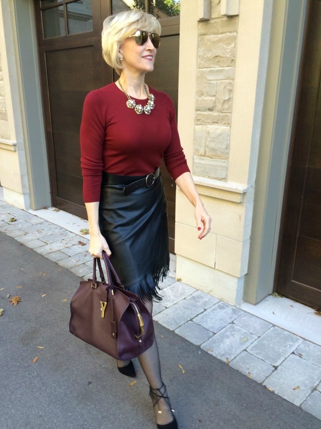 Deborah Boland Fabulous After 40 fringe skirt