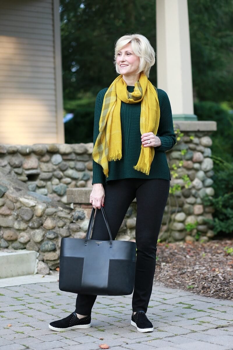 Comfortable slip-on sneakers for mature women - black suede