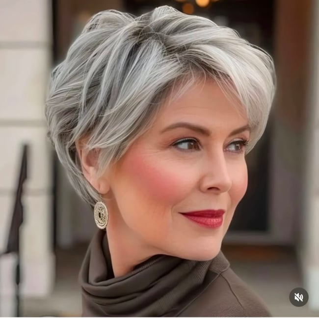 hair trends for women over 50 the bixie cut