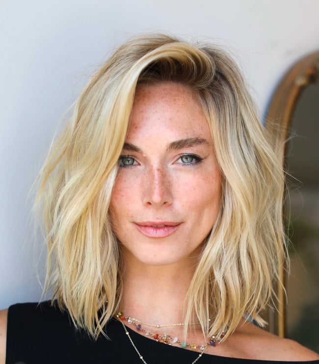 hair trends for women over 50 medium length lob