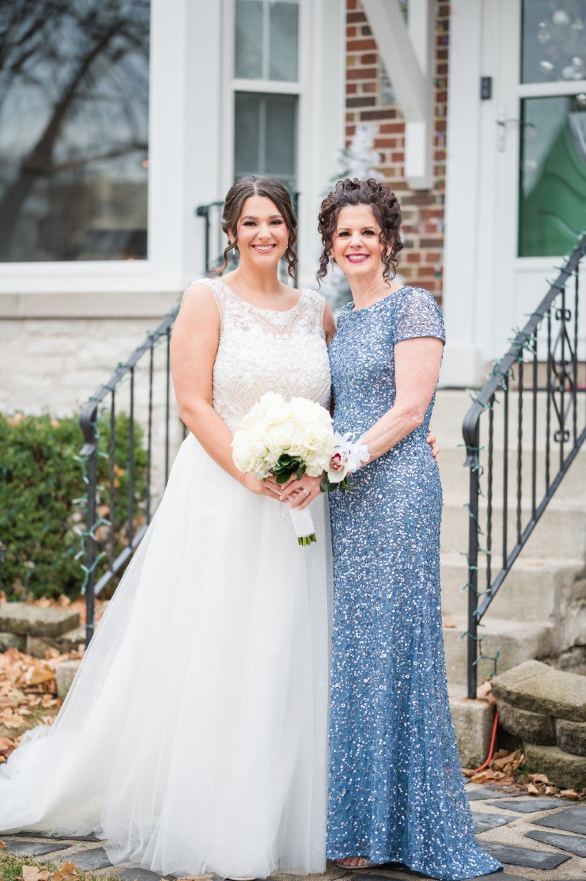 mother of the bride short sleeve sequin gown