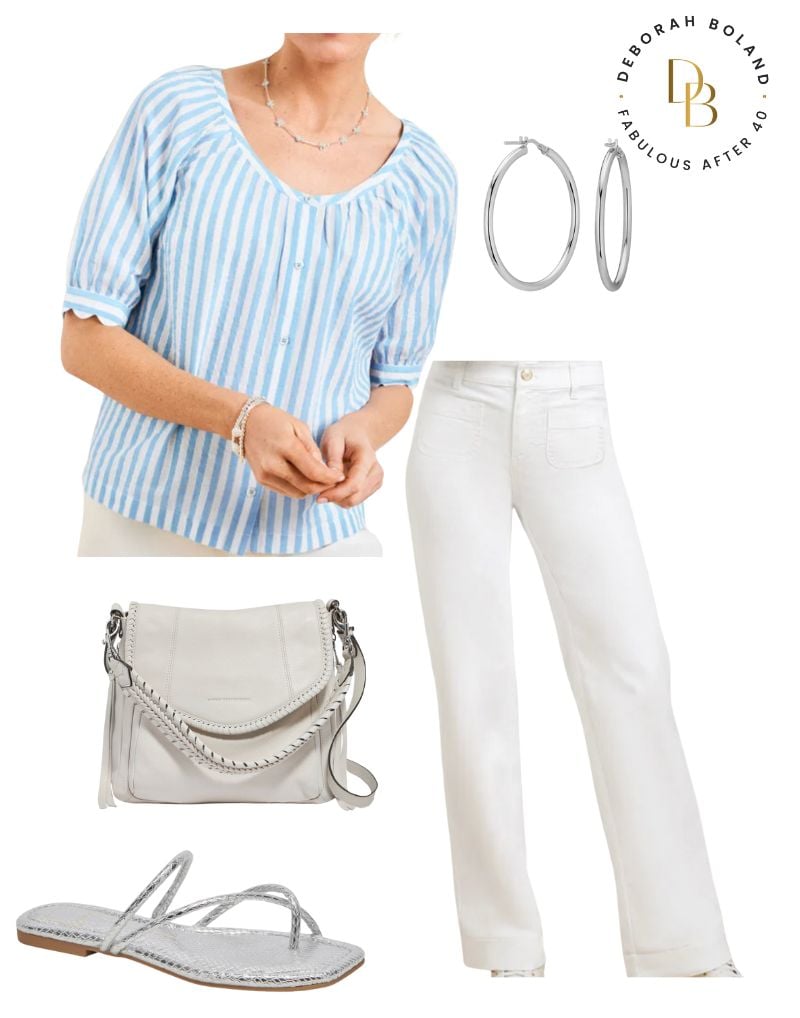 Mothers Day - Blue striped top