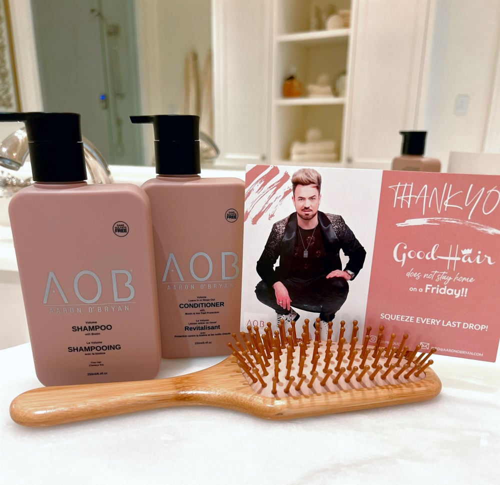 AOB shampoo pump bottle