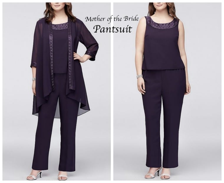 Purple mother of the bride pantsuit