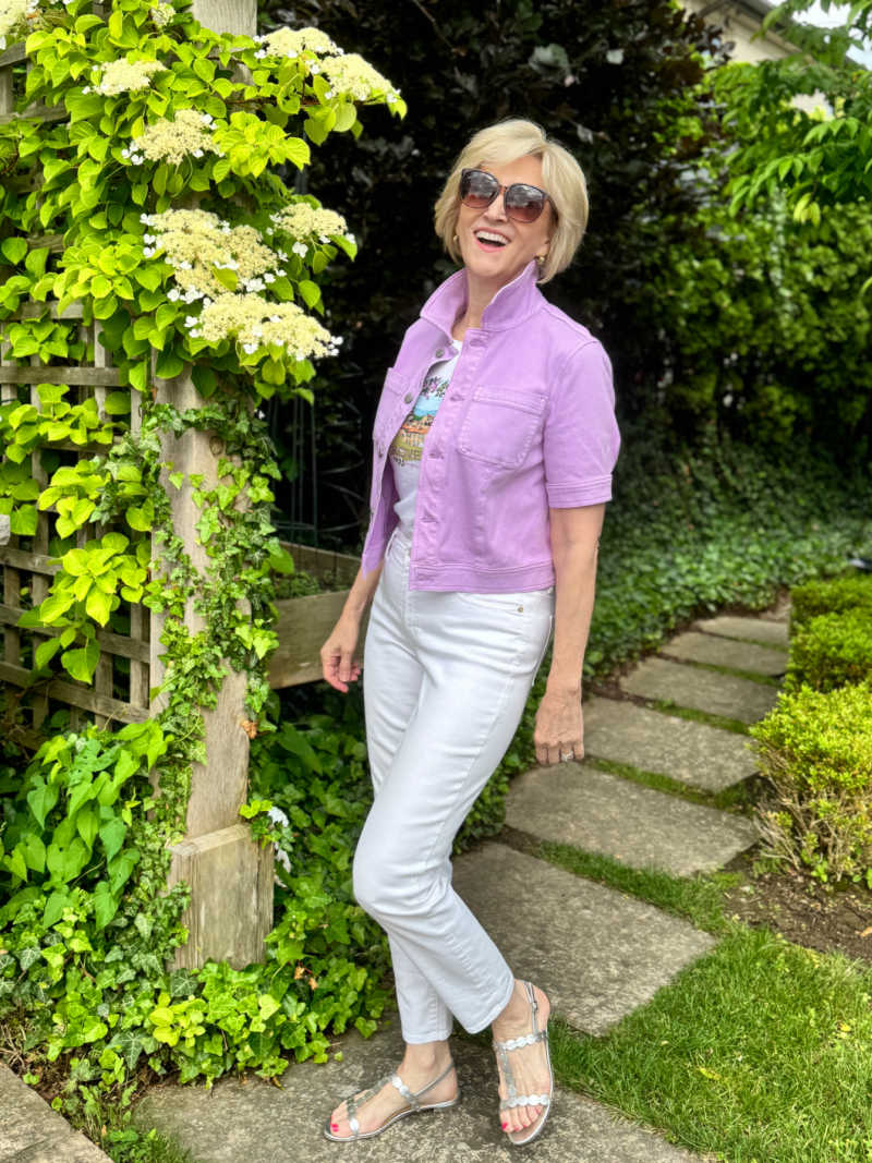 purple short sleeve denim jacket purple short sleeve denim jacket