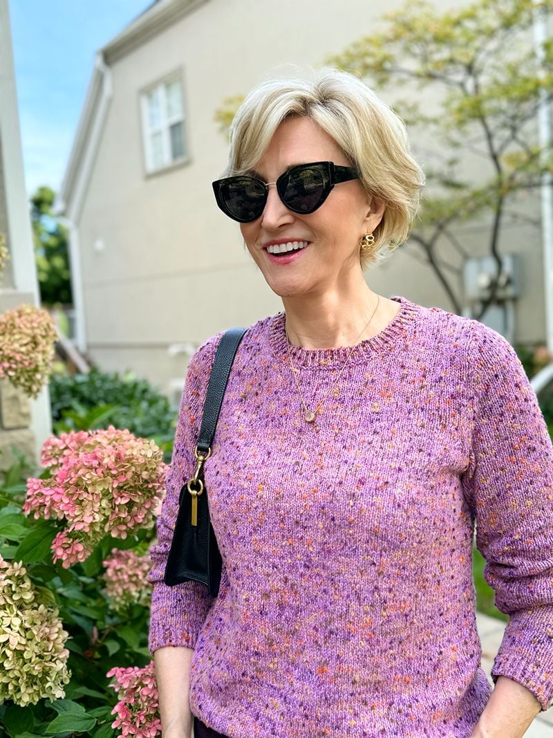 purple sweater J.Jill End of Winter Sale