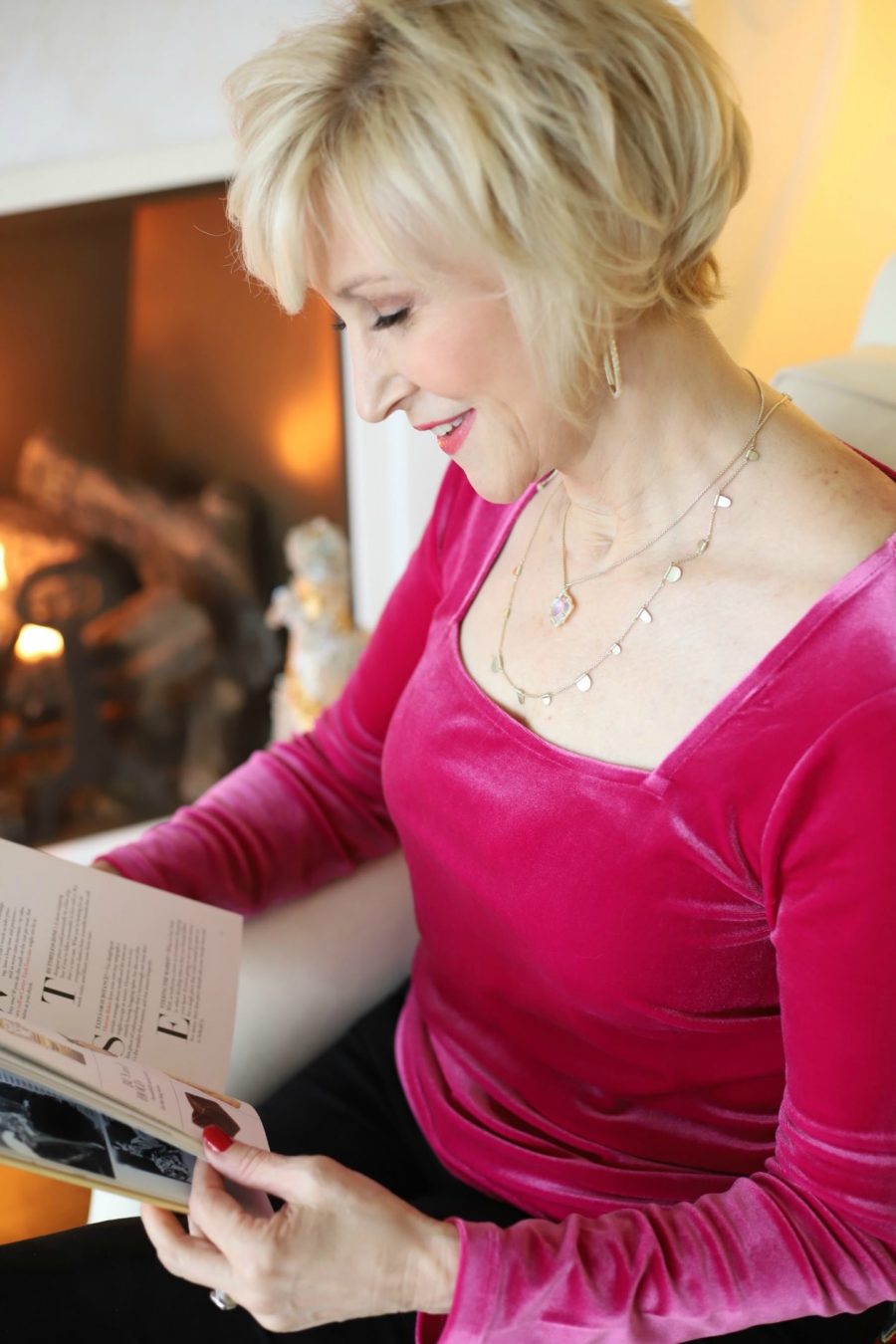 sexy pink velvet square neckline top