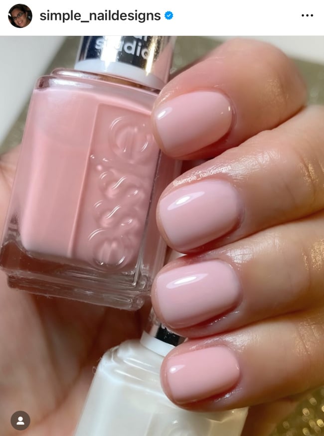 sheer pink nails sheer pink Summertime Nail Colors