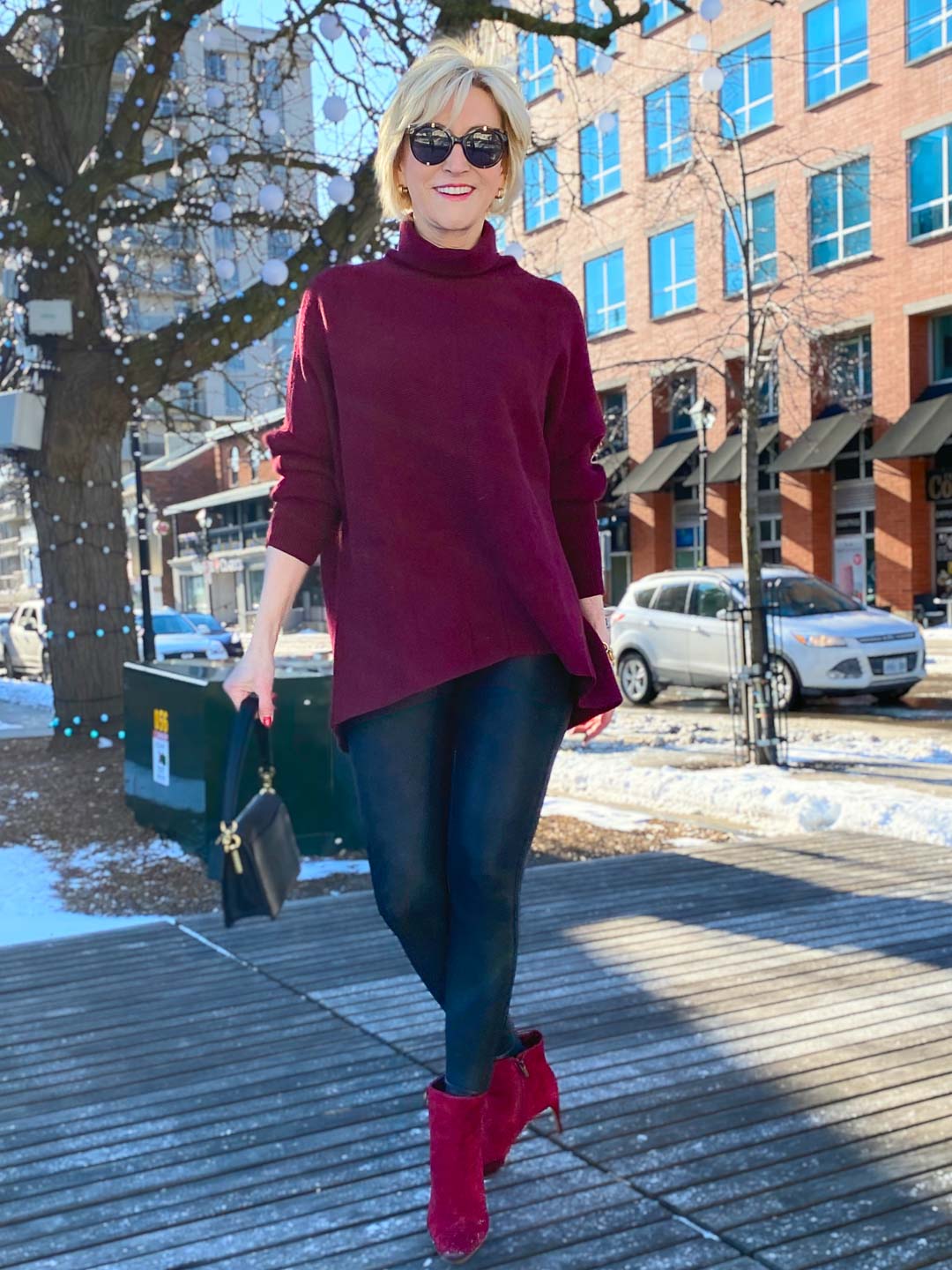 Burgundy Tunic Sweater Burgundy Tunic Sweater