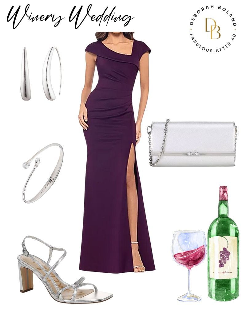 Winery Wedding outfit Winery Wedding - Purple Gown