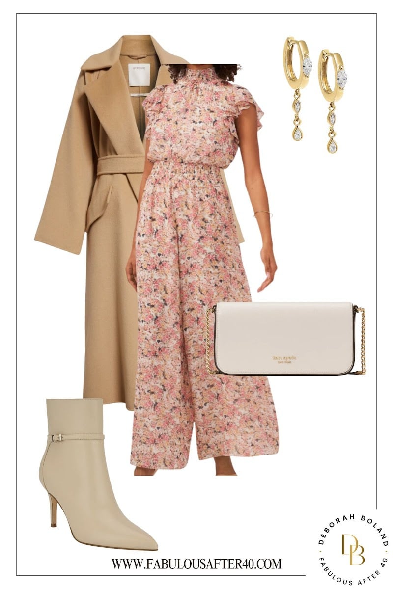 dressy floral Jumpsuit Winter Bridal Shower - dressy floral Jumpsuit