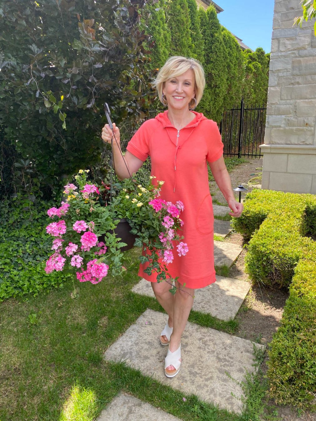 hoodie dress coral womens hoodie dress- coral