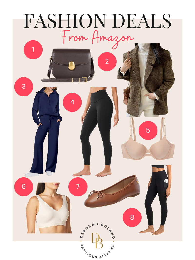 Amazon Prime Day fashion finds for women over 40, from everyday wardrobe staples to stylish on-trend pieces.