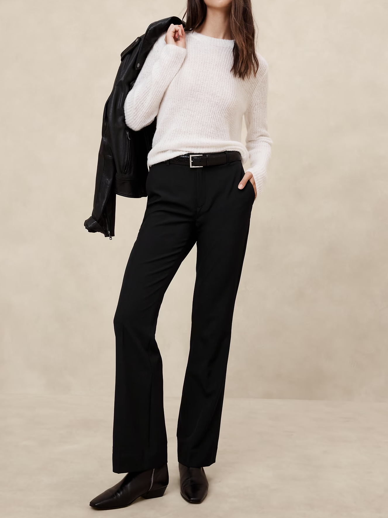 High Waisted Trouser Pants for Women Over 40