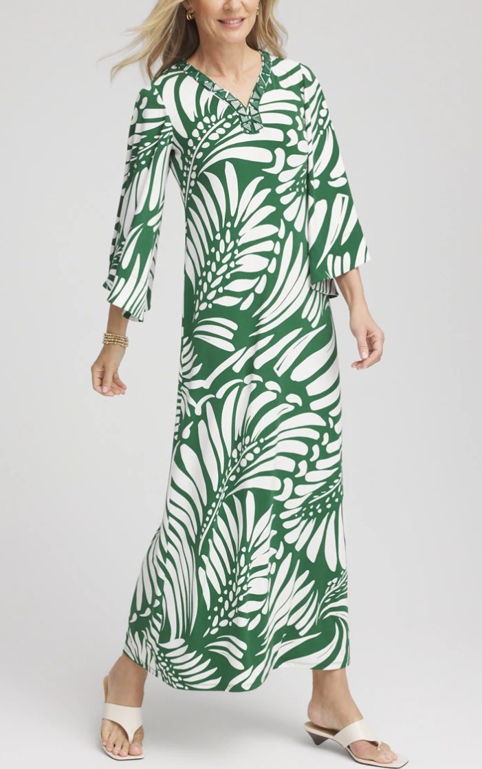 Palm Print Maxi Dress to wear to Outdoor Beach Wedding Guest Dresses for Women Over 40 50 60