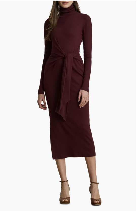 stylish midi dresses for women over 50